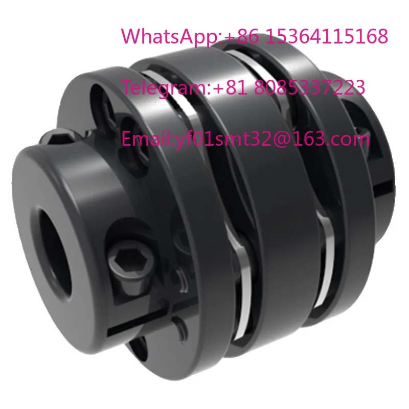 45 Steel Single Double Diaphragm Coupling DJM FES Series Keyway Elastic Motor Connector High Torque Shaft Transmission Parts