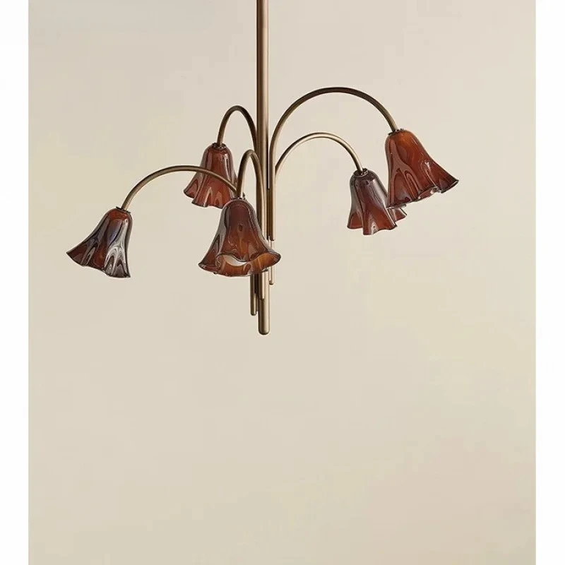 Replica Horn Flower Chandelier French Medieval Designer Tonality B & B Restaurant Bedroom Chandelier