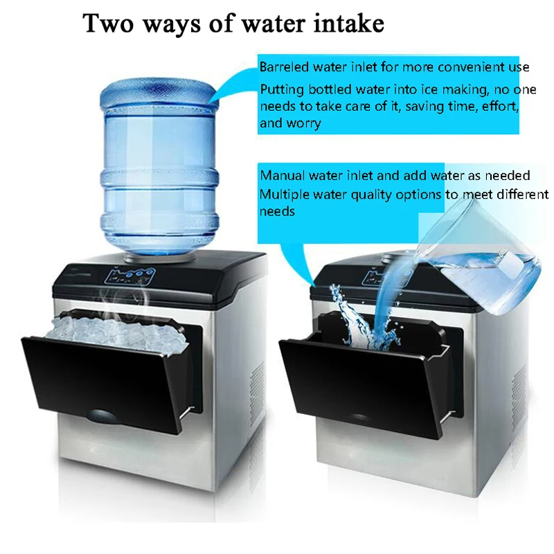 Mesin pembuat es salju 25KG/24 jam, mesin pembuat es kepingan salju Korea untuk toko makanan penutup