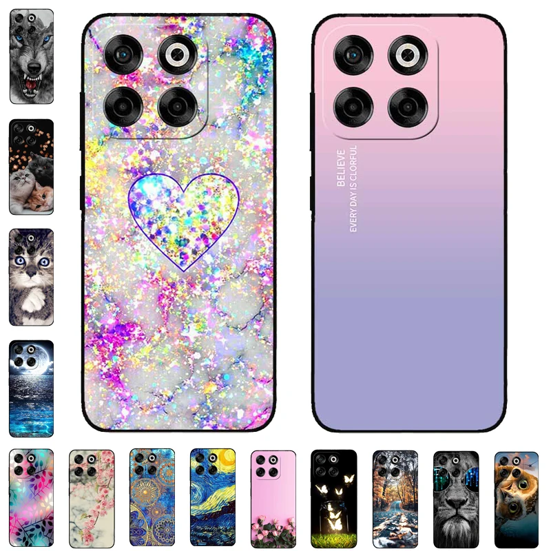 Capa Protetora de Silicone Fashion para ZTE Blade V70 / ZTE Axon 70, Capa Traseira para ZTE Axon 70 / Nubia V70, Capa de Telefone Preta