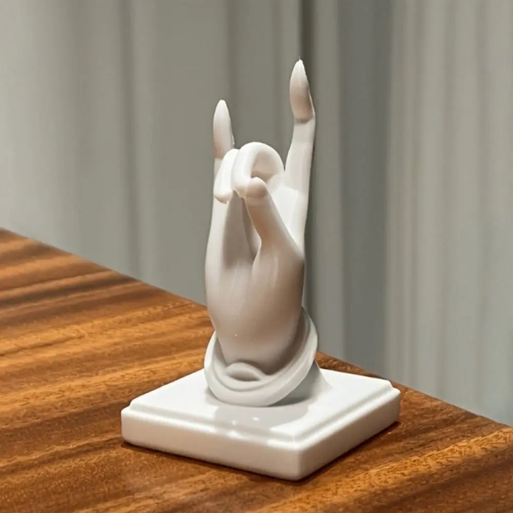 3D Printed Hand Incense Holder Zen Style Decorative Hand Shaped Incense Burner Plastic Finger Shaped Incense Stand Desktop