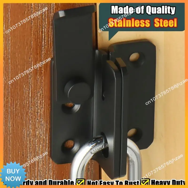 A10R Flip Latch Sliding Bolt Latch Security Door Lock For Barn Cabinet Pet Cage Garden Bathroom Garage Window Sliding Door