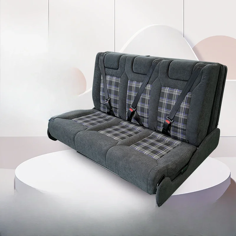 Shuyi RV Seat Hidden Headrest Tri-fold Sofa Bed Car Quanshun Datong Iveco Foton Modified Camper