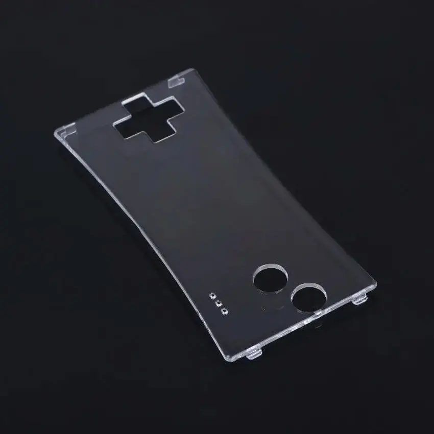 YuXi For GameBoy Micro Transparent Clear Front Faceplate Cover For GBM System Front Shell Case & Protective Film Accessories
