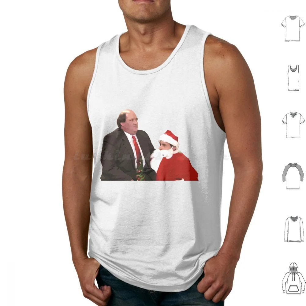 Kevin On Santa's Lap Tank Tops Vest Sleeveless Kevin Malone Michael Home Malone Santa Christmas Belsnickel The Office