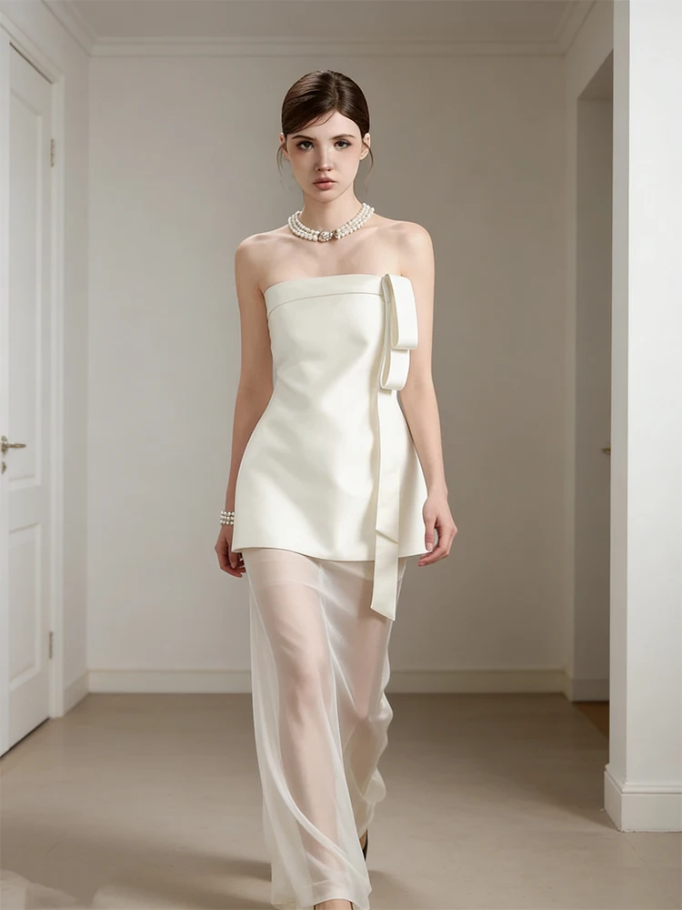 

Вечернее платье Ele Gown с длинными бретелями для женщин: модный дизайн, тонкий тюль, эффектное зрелище