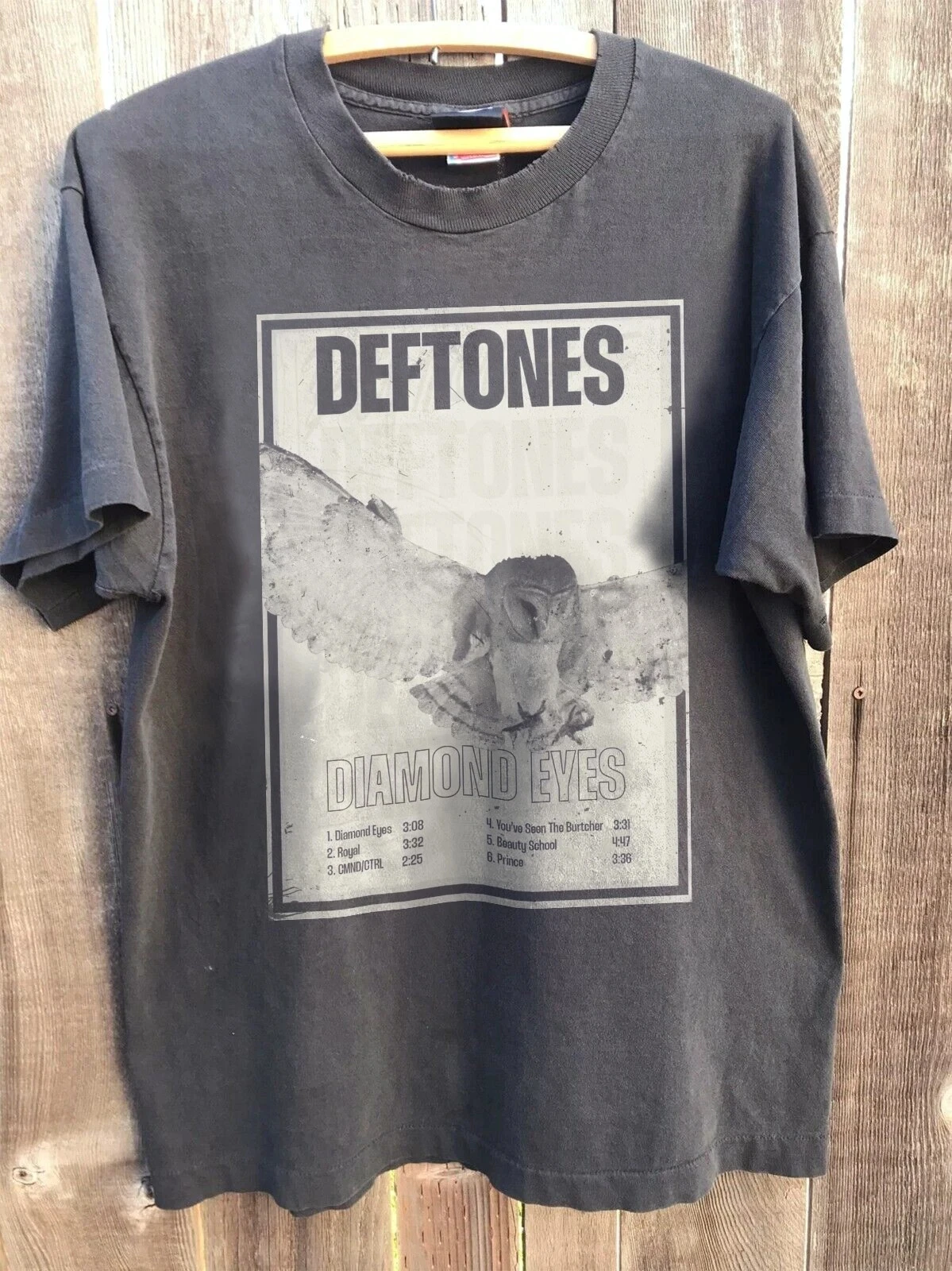 Deftones - Diamond Eyes Poster Unisex Charcoal T-Shirt Harajuku Grafik-T-Shirts