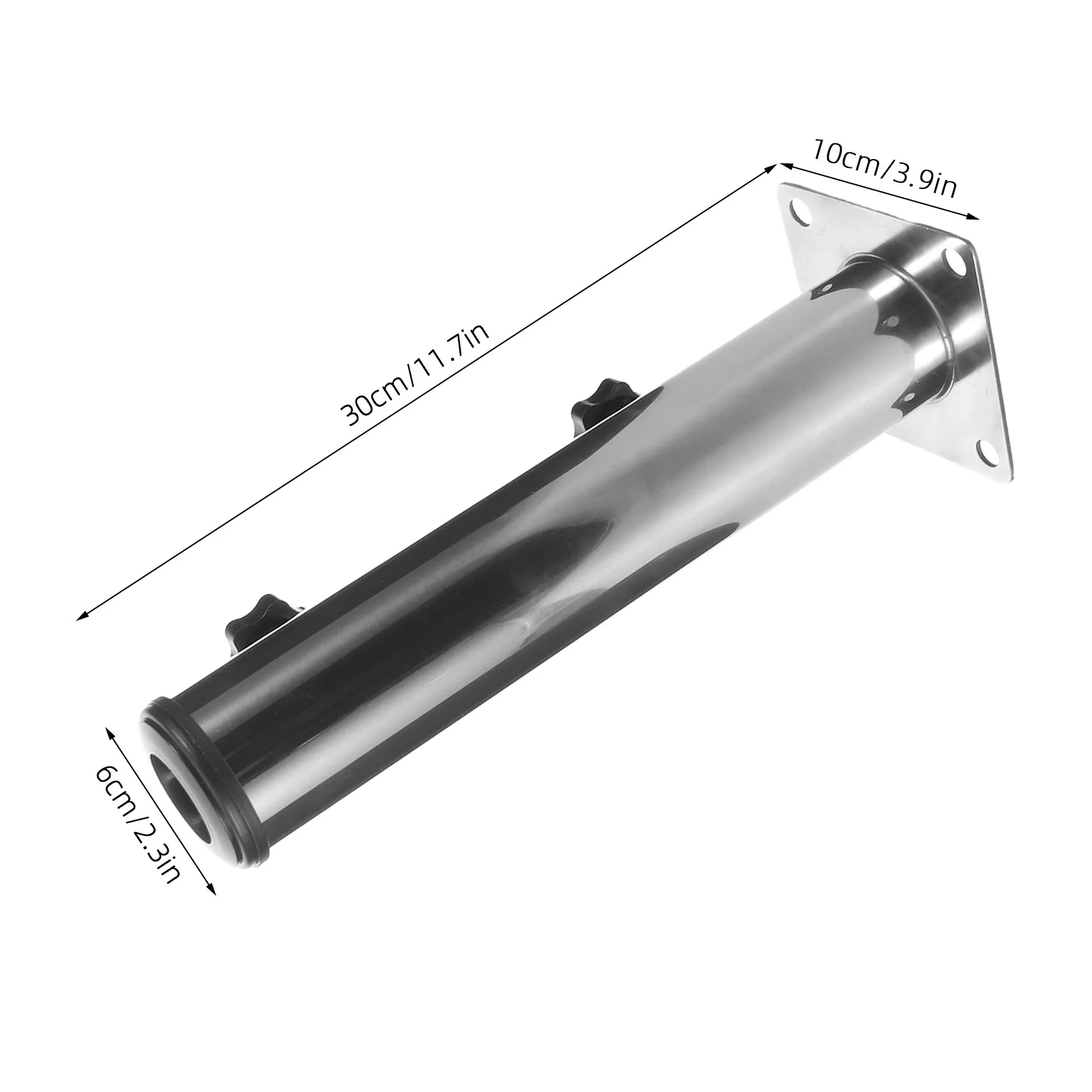 Patio Umbrella Base Tube Stainless Steel Heavy Duty Outdoor Umbrella Stand Replacement Stable Wind Resistant Parasol Base
