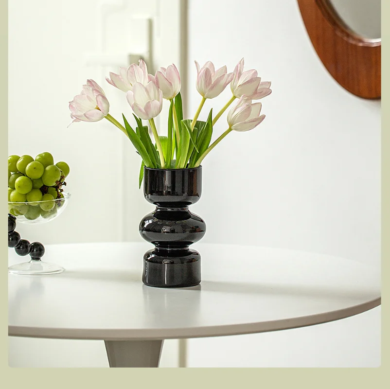 Venda quente ins vasos de vidro vasos transparentes decoração para casa ornamentos criativos fotografia adereços