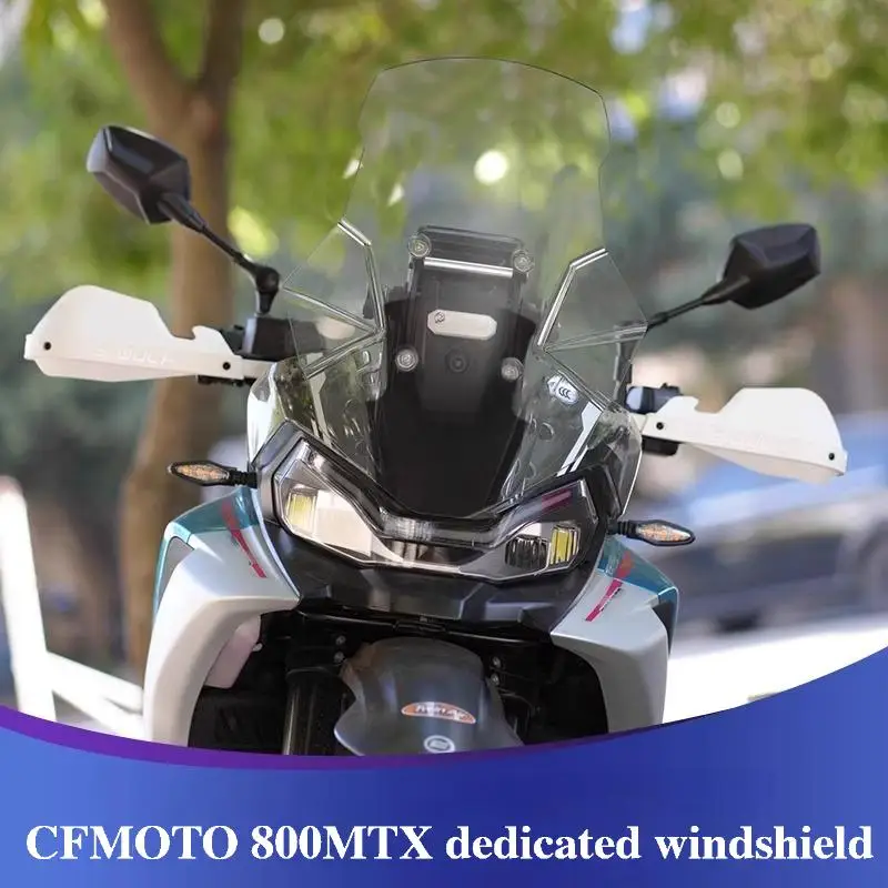 

For CFMOTO 800MTX 800MT-X wind deflector motorcycle modified windshield heightened windshield front glass accessories TV version