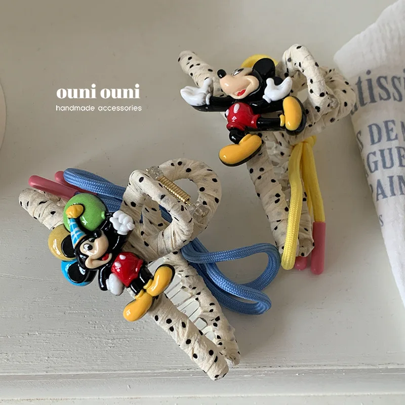 

New Disney Cute Mickey Mouse Hair Clips for Women Cute Hair Bow Cartoon Fashion Girl Hair Accessoires Girls Disney Gifts