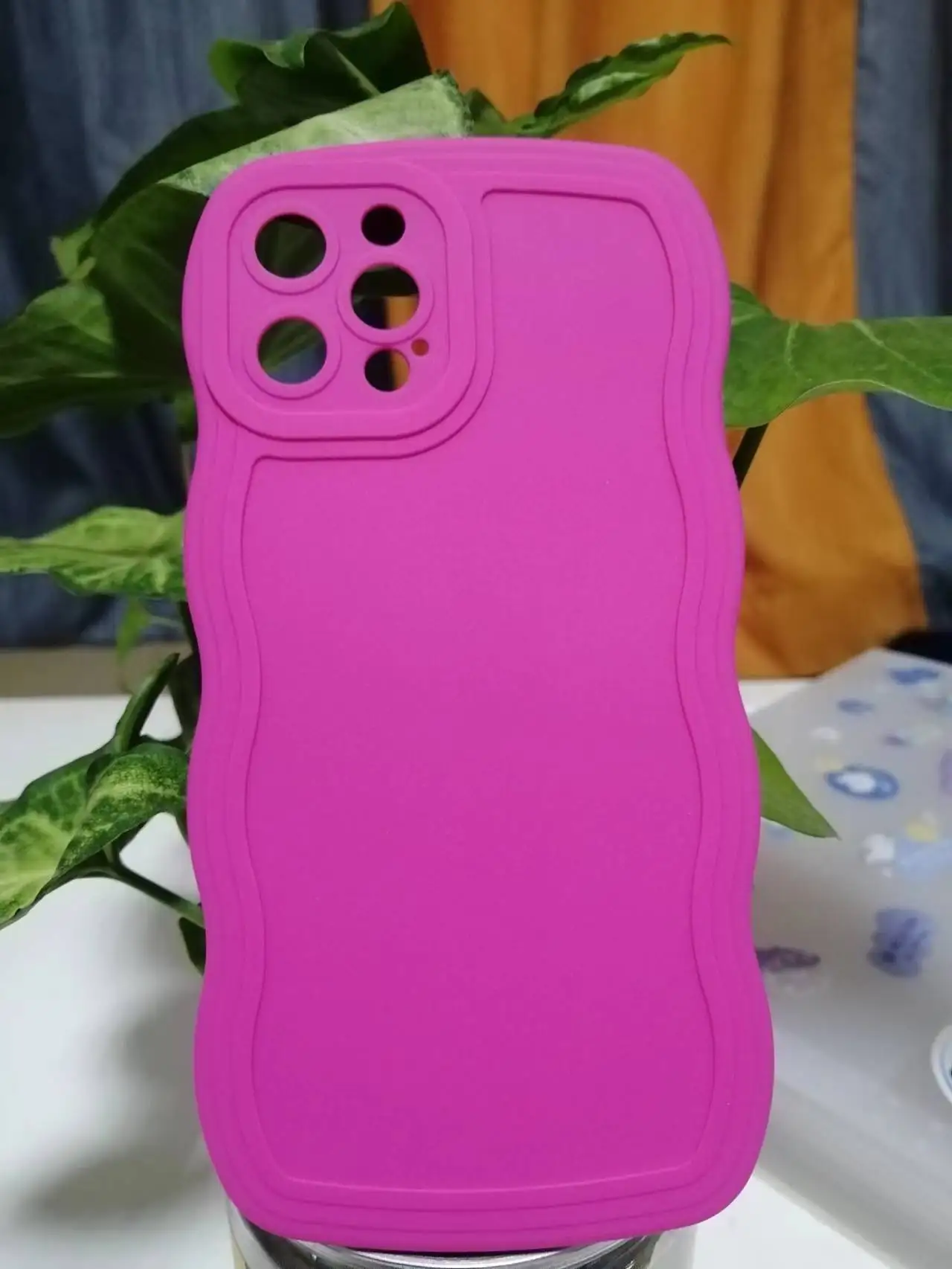 Simple Solid Wave Pattern Soft Shell Phone Case For iphone15 14 13 12 11 Pro Max X XR XSMAX 7 8 Plus TPU Case Cover new products