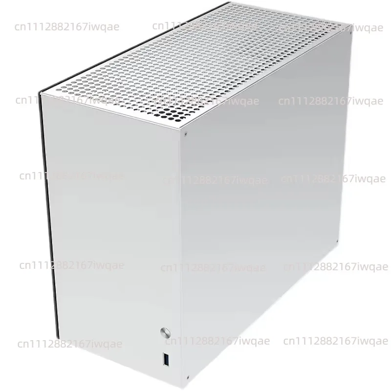 C2P MATX ITX Small Case All Aluminum Case Glass Side Transparent ATX Power K88 Mini Computer Case