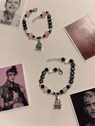 Lil peep lil Tracy castles themdx bracelet set GBC - G59 - emo - goth - music artist - peep - Gus - handmade - jewelry - beaded-