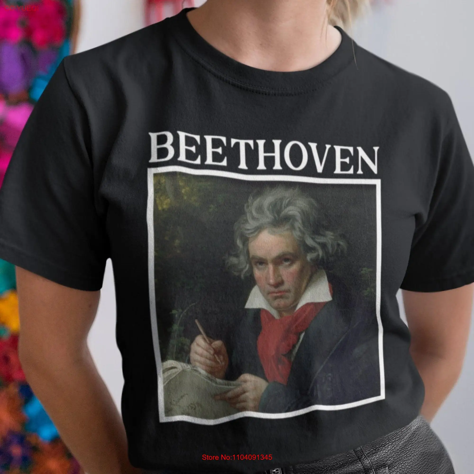 Ludwig Van Beethoven T Shirt Composer For Fan Music s Merch Classical Orchestral Pianist long or short sleeves