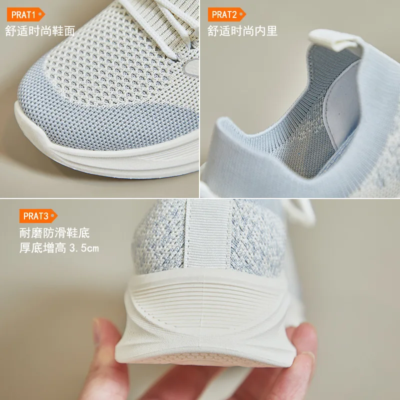 New Breathable Women Shoes Fashion Air Mesh Female Girls Running Sneakers Sports Casual Size 35-40