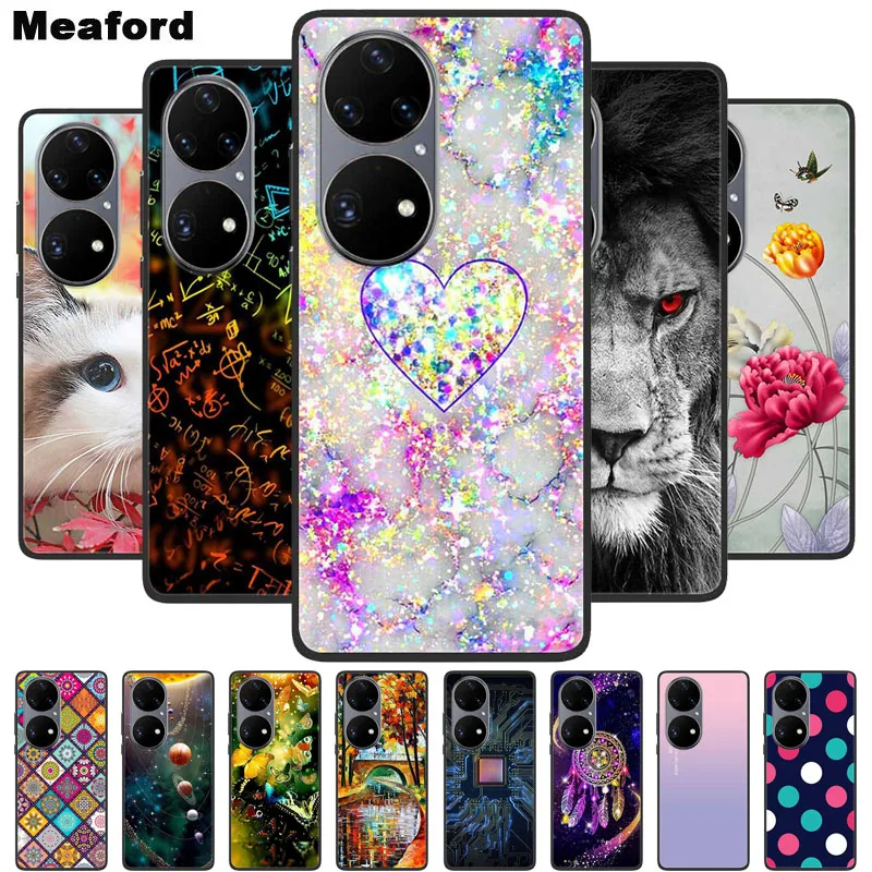 

Phone Case For Huawei P50 Pro Cover Soft Silicone Cool coque For Huawei P50Pro P50 Pro 5G Back Cases P 50 Pro Fashion TPU Fundas