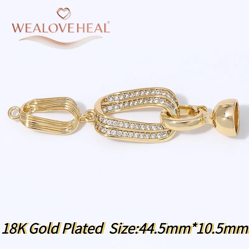 18K vergoldeter Messing-Mobius-Perlenverschluss, verdrehter, mikrobesetzter CZ-Unendlichkeitsverbinder mit Bechern für DIY-Schmuckherstellung. – Detail 19