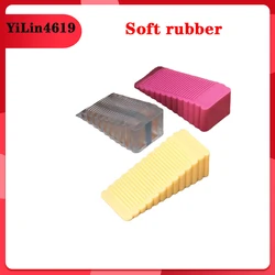 Silicone Protective Block Wedge Doorstops Adhesive Silicone Stop Home Office Universal Door Anti-collision Stopper