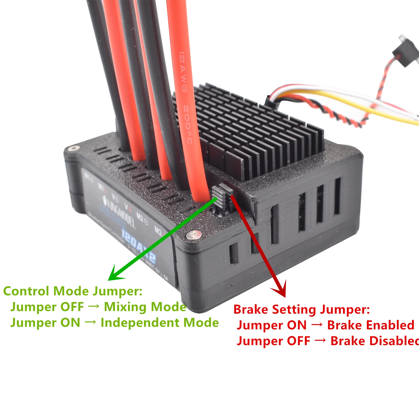 60A/120A Dual Way Bidirectional Brushed ESC10V-32V battery Speed Control For Rc Model Boat/tank/Car 540/550775/795 Brushed Motor
