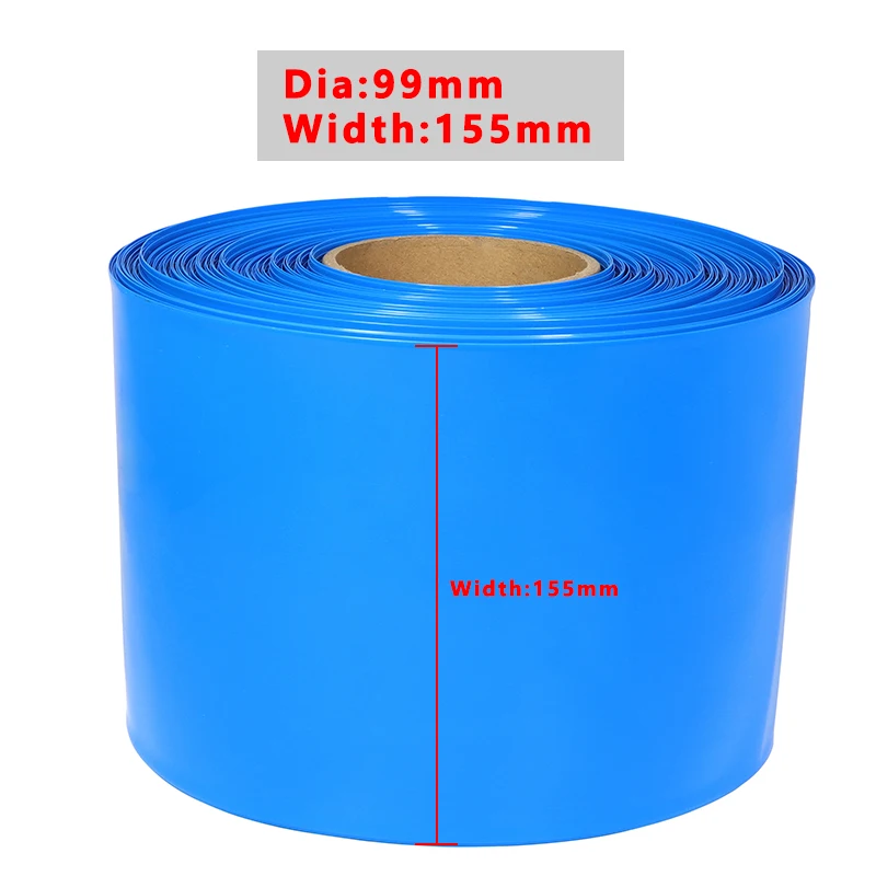 

1/2/5/10/20m PVC Heat Shrink Tube Width 155mm Insulated Film Wrap Protection Case Wire Cable Sleeve Battery Shrink Wrapping