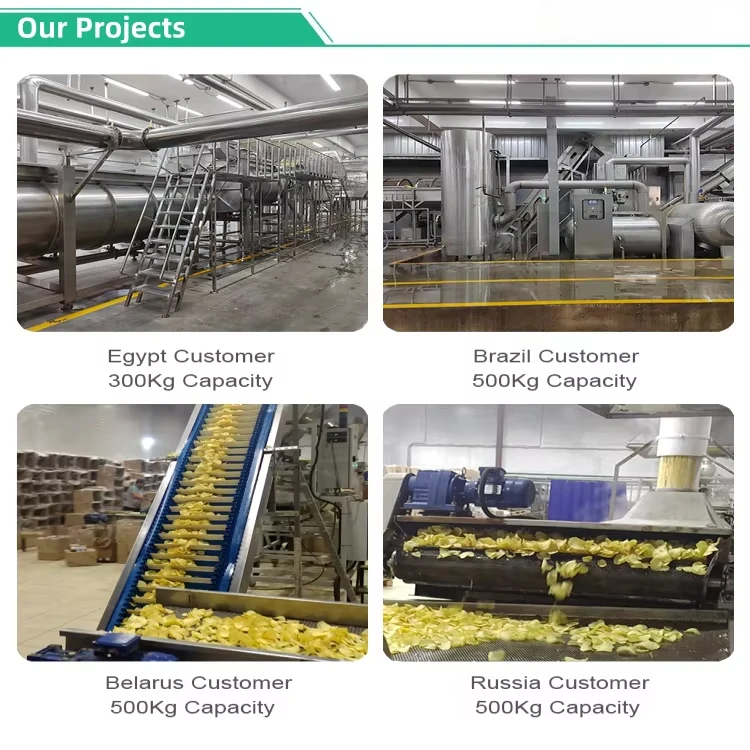 FOODLINE Import Core Components Potato Fries Production Line Reliable Equipment For Long Continuous Production Hours