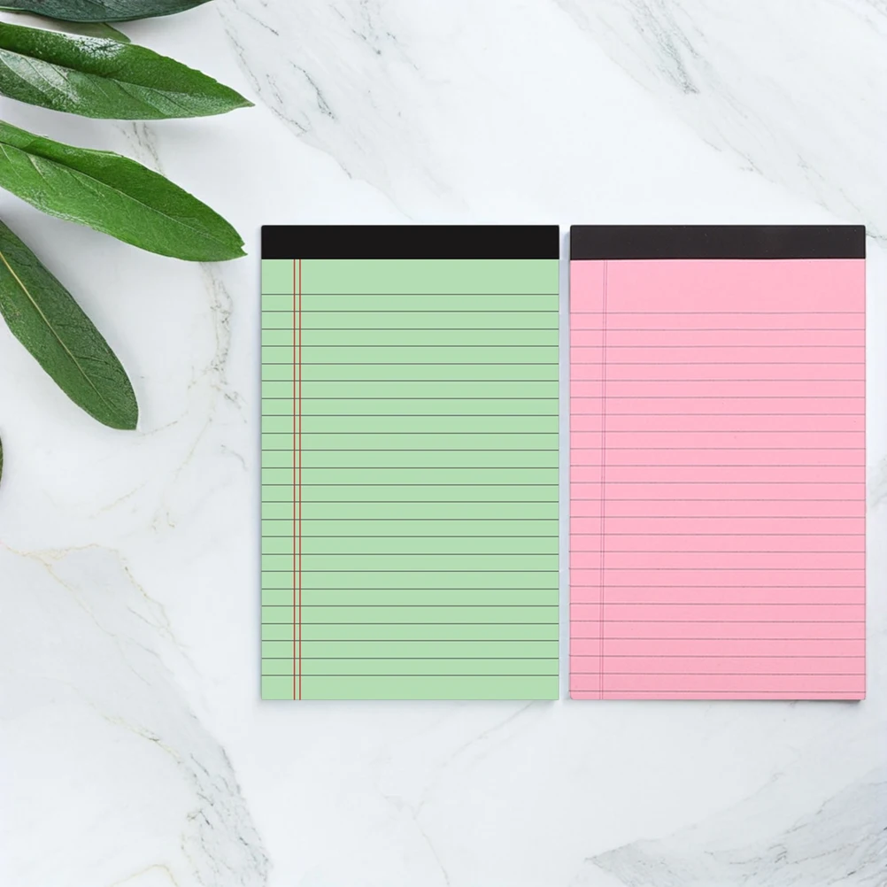 6 قطع من دفتر المفكرة الورقية المسطرة بنمط بسيط مثالي لتدوين الملاحظات واستخدام اللوازم المكتبية