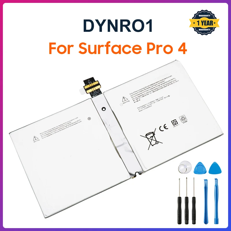 Batería de repuesto Original para tableta DYNR01 para Microsoft Surface Pro 4 Pro4 G3HTA027H 1724 5087mAh con herramientas