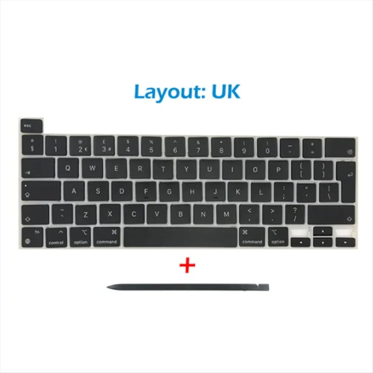 【EXCLUSIVE!】1 Set Keycap for Macbook Pro Retina 13Inch M1 A2338 Keyboard Cap EMC 3578 E.U. Edition