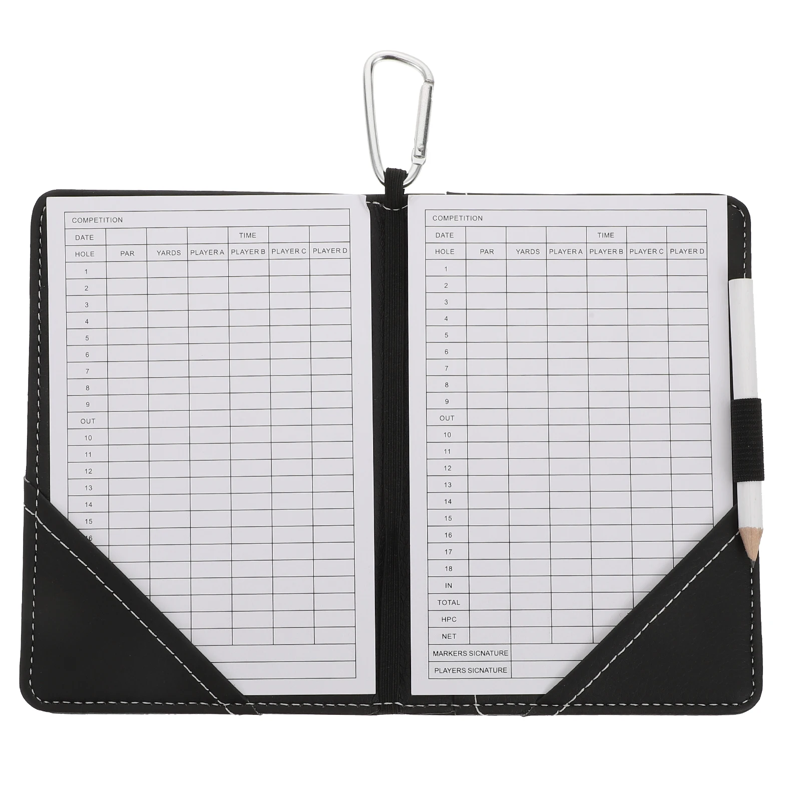 

Golfing Scorebook Simple PU Cover for Sports Golf Scorecards Holder Protects from Sweat Dust Compatible with All Yards