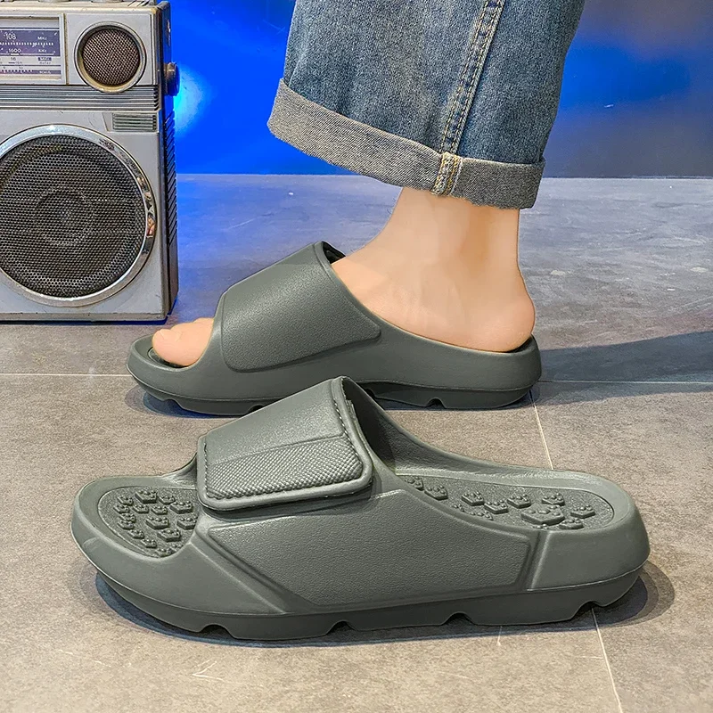 Outdoor-Sandalen, Strand-Freizeitschuhe, Neue Sommer-Herren-Massage-Pantoffeln, Indoor-Slipper mit Weicher Sohle, Herren-Flip-Flops, Herrenschuhe – Detail 25