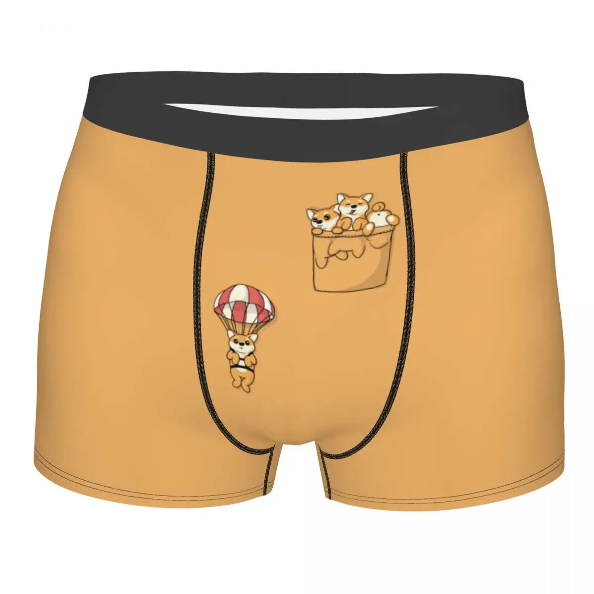 

Мужское нижнее белье на заказ, крутые милые карманные трусы-боксеры для любителей собак, эластичные шорты, трусы, трусы