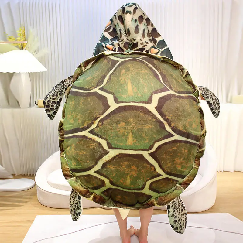 Turtle Shell Plush Toy Funny Childrens Sleeping Bag Stuffed Soft Tortoise Pillow Cushion Hot Sale Creative Toy Christmas Gift