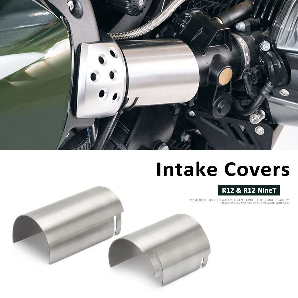 

New Fit For BMW R12 NineT NINET R 12 2024 2025 Stainless Steel Air Intake Covers Fairing Decoration Guard Motorcycle Accessories