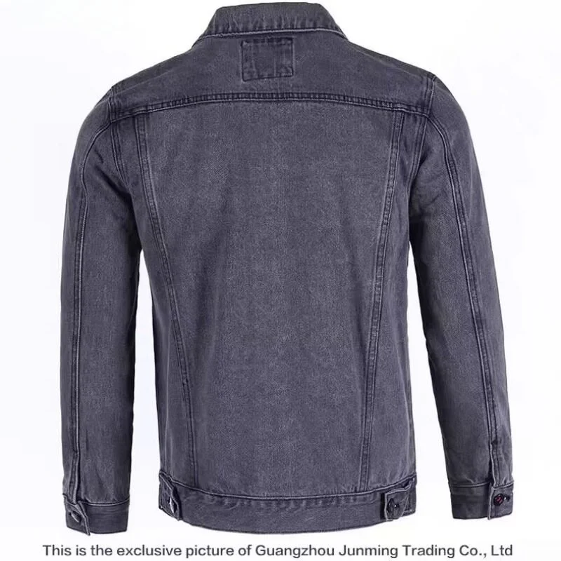 High-End Men's Denim Jacket Washed Loose Trendy Large Size Wear-resistant Spring Autumn Outerwear Casual Youth Style