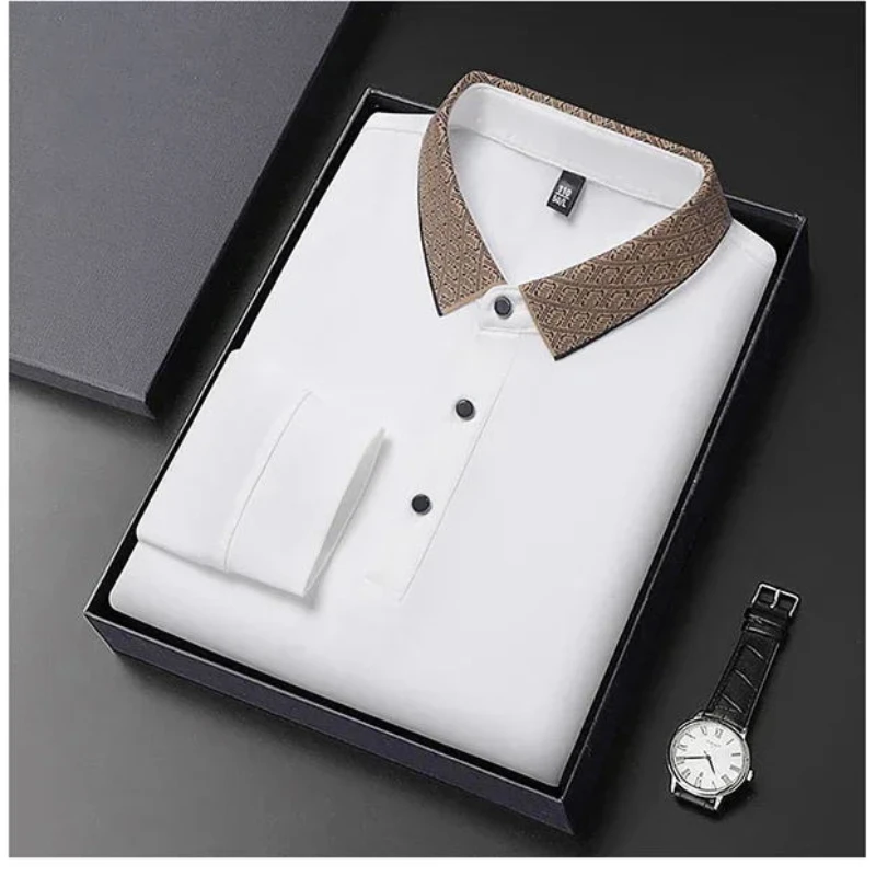 Long-sleeved Polo Shirt, Comfortable and Stylish, Tailor-made for Men