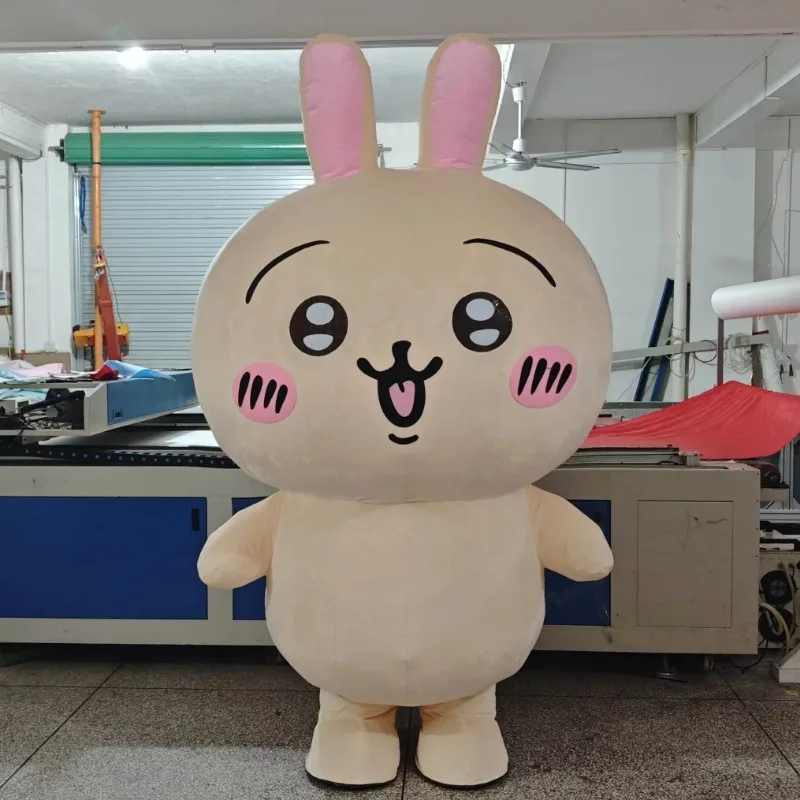 미니소 대형 플러시 인플레이터블 하치와레 우사기 마스코트 코스튬 치이카와 블로우 업 의상 할로윈 크리스마스 파티 소품