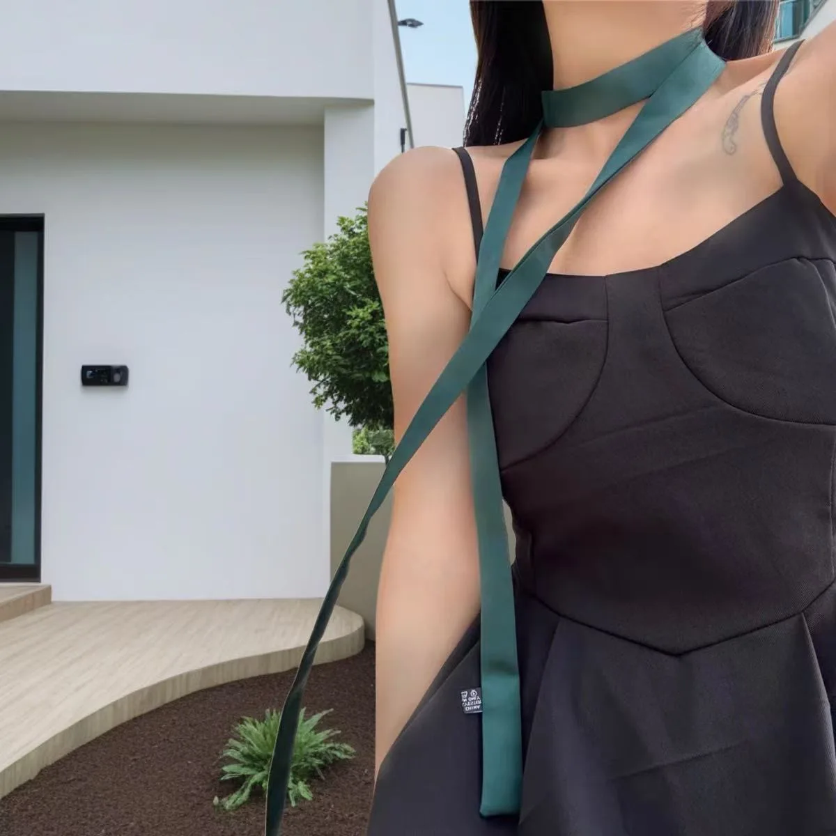 Handcrafted 160cm Korean Thin Scarf Women All Season Decorative Ribbon Belt Neck Tie Bag Strap Pure Color Lightweight Fashion