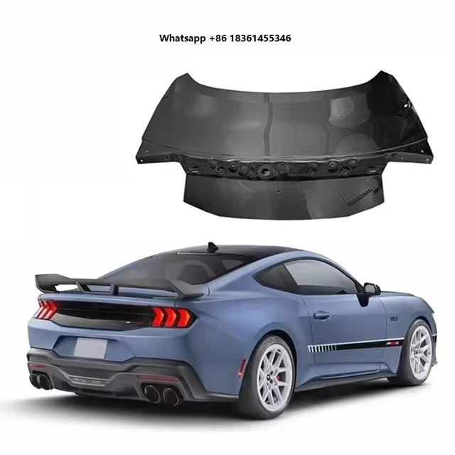 

For Mustang 2024 Body Kit 2024 New Mustang Carbon Fiber Rear Trunk Carbon Trunk