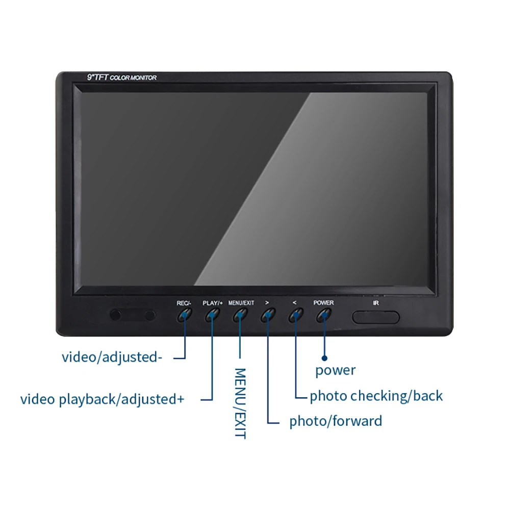 Imagem -03 - Monitor Lcd Tft Câmera Subaquática Endoscópio Industrial Apto para Wp90 Wp91 Wp96 Series 9