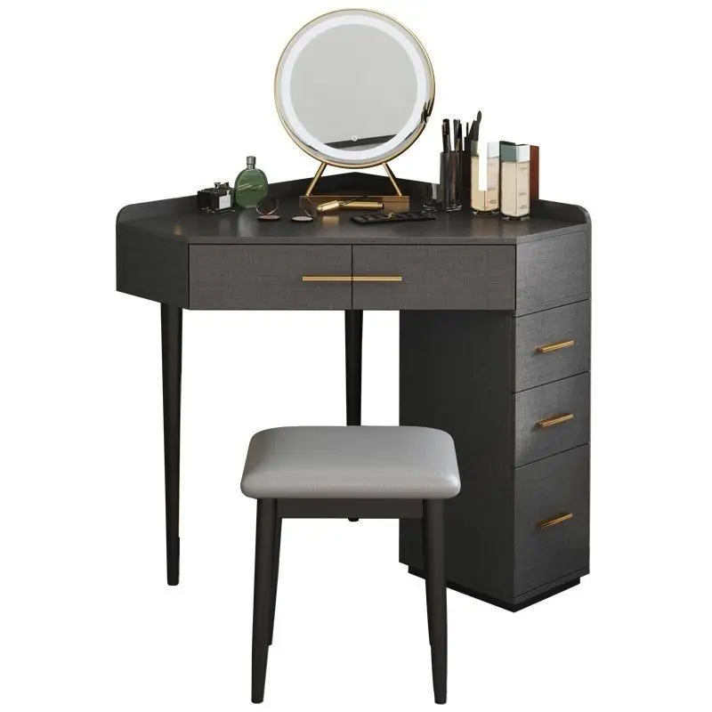 Dressing table, modern and minimalist small unit, master bedroom corner dressing table, triangular dressing table, corner dressi