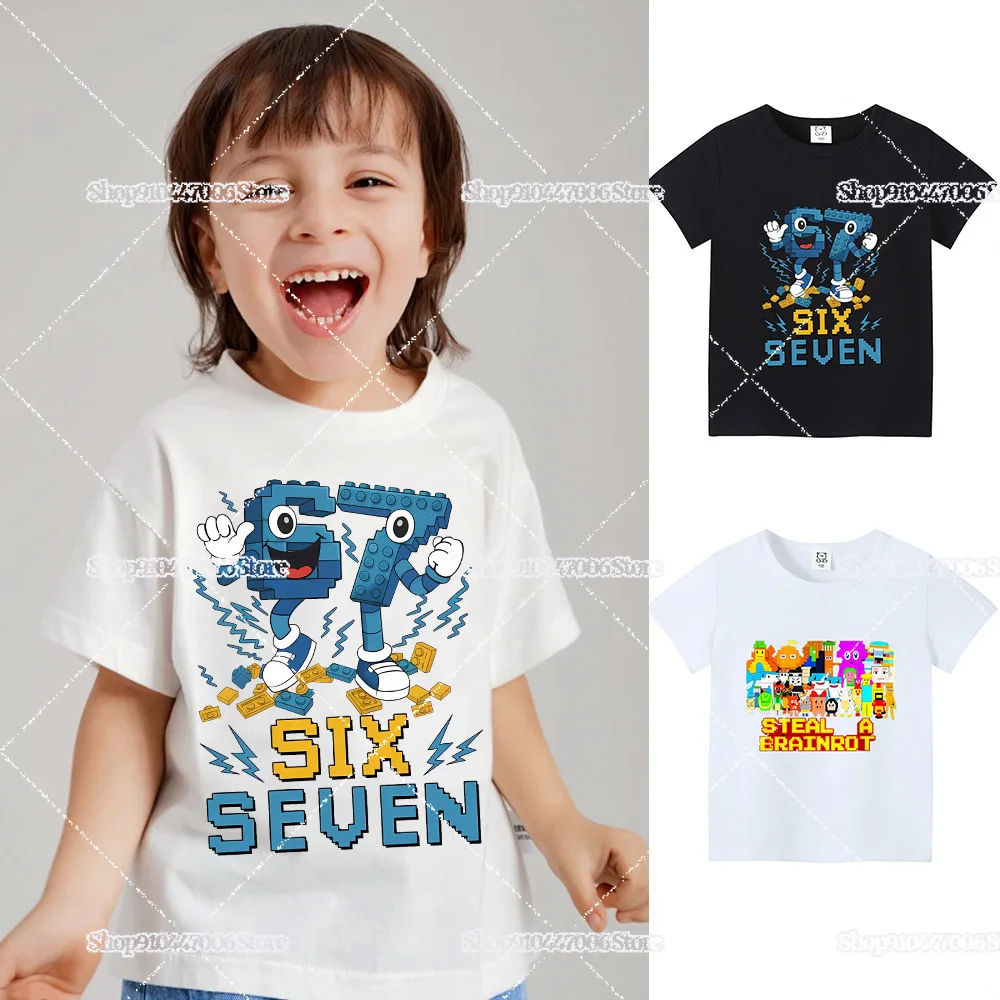 Футболка-с-принтом-hot-game-steal-a-brainrot-для-детей-одежда-белые-черные-хлопковые-футболки-футболка-с-короткими-рукавами-детский-подарок-на-день-рождения