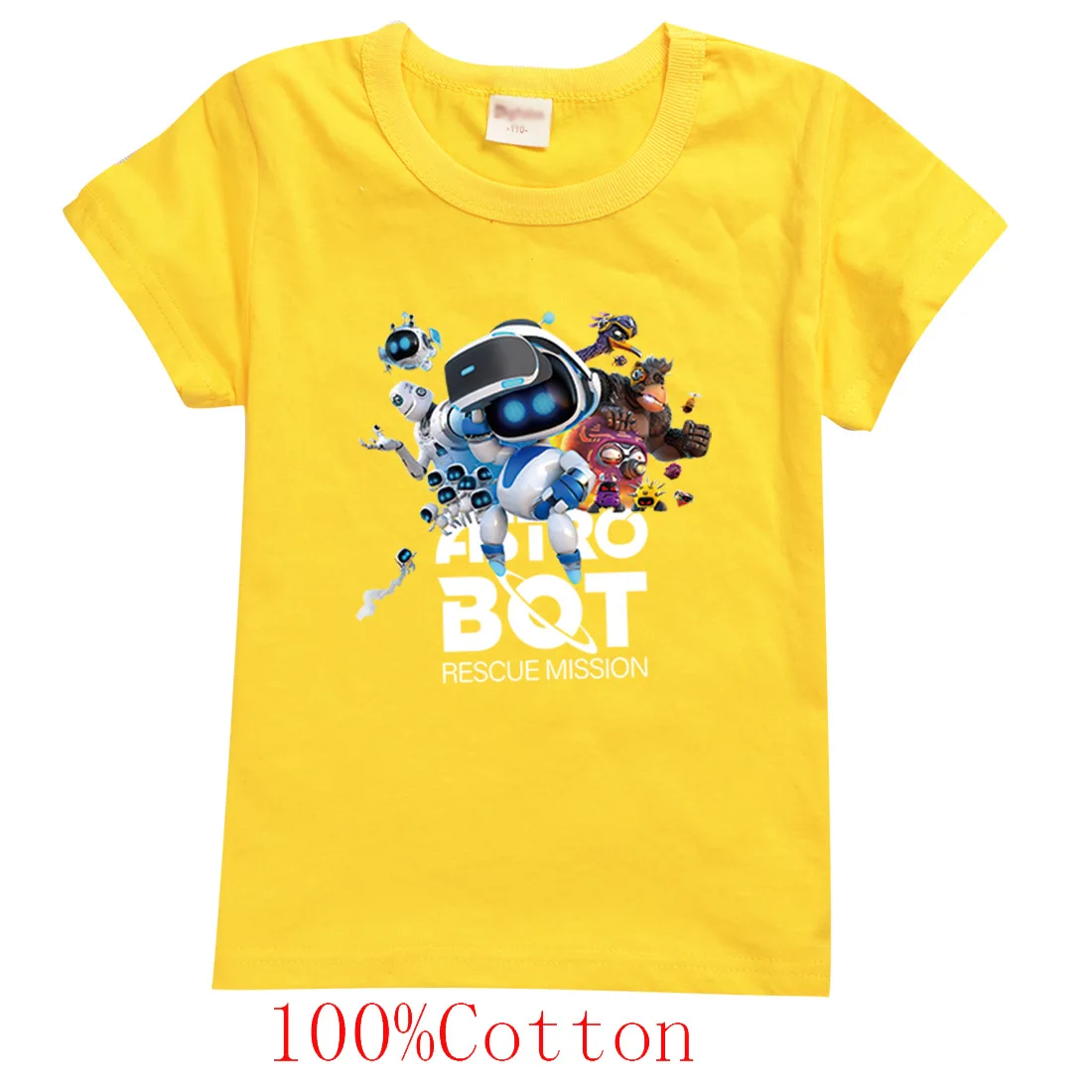 Astros Playroom Game Astrobot T-Shirt Kinder ASTRO BOT Cartoon Kleidung Teenager Jungen Kurzarm Tops Baby Mädchen 100 % Baumwolle T-Shirts