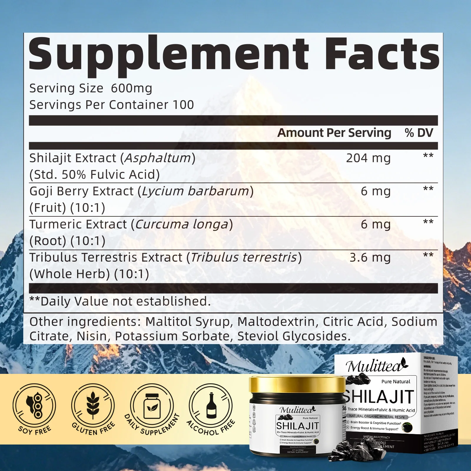 BBEEAAUU Shilajit Resin Original Dietary Supplement with Fulvic Acid and 85+Trace Minerals