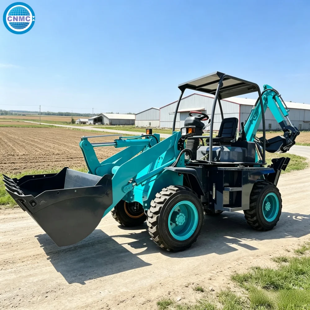 CN10-50 4x4 Backhoe Excavator Loader Telescopic Wheel Excavator Loader Garden Two End Operation CE EPA Certification