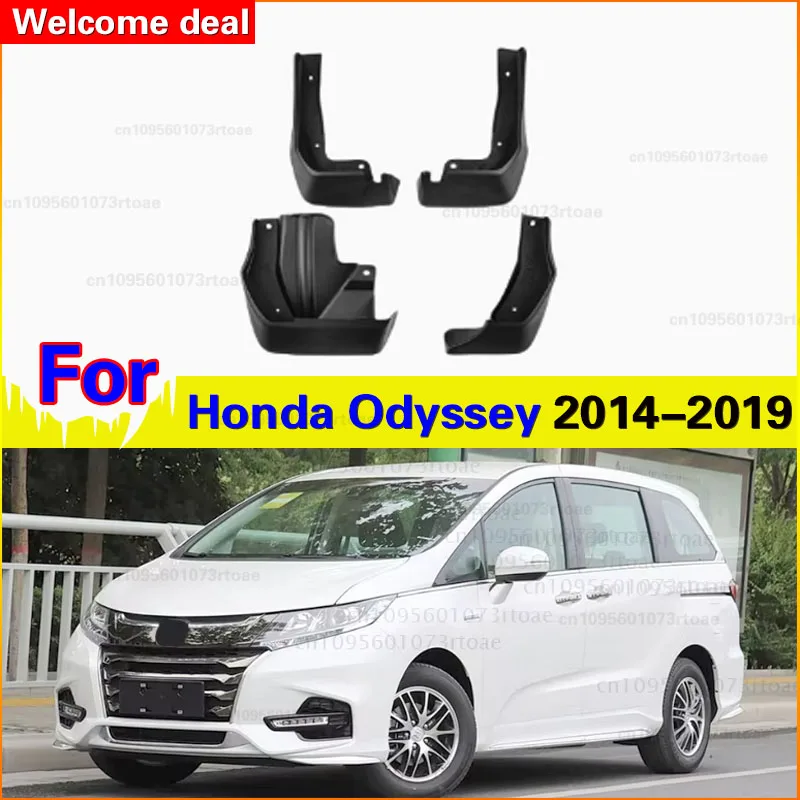 for Honda Odyssey JDM Model 2014~2019 RC1 RC2 2015 2016 Mudguard Splash Guard Fender Mudflaps Auto Accessories Car Mud Flaps