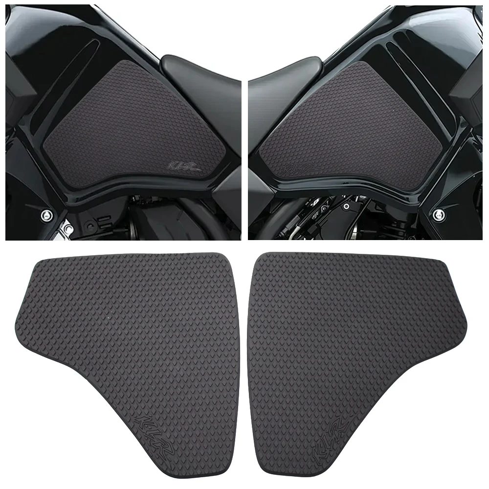 

For KLR 650 KLR650 2022 - 2025 2026 Side Fuel Tank pad Tank Pads Protector Stickers Decal Gas Knee Grip Traction Pad Tankpad