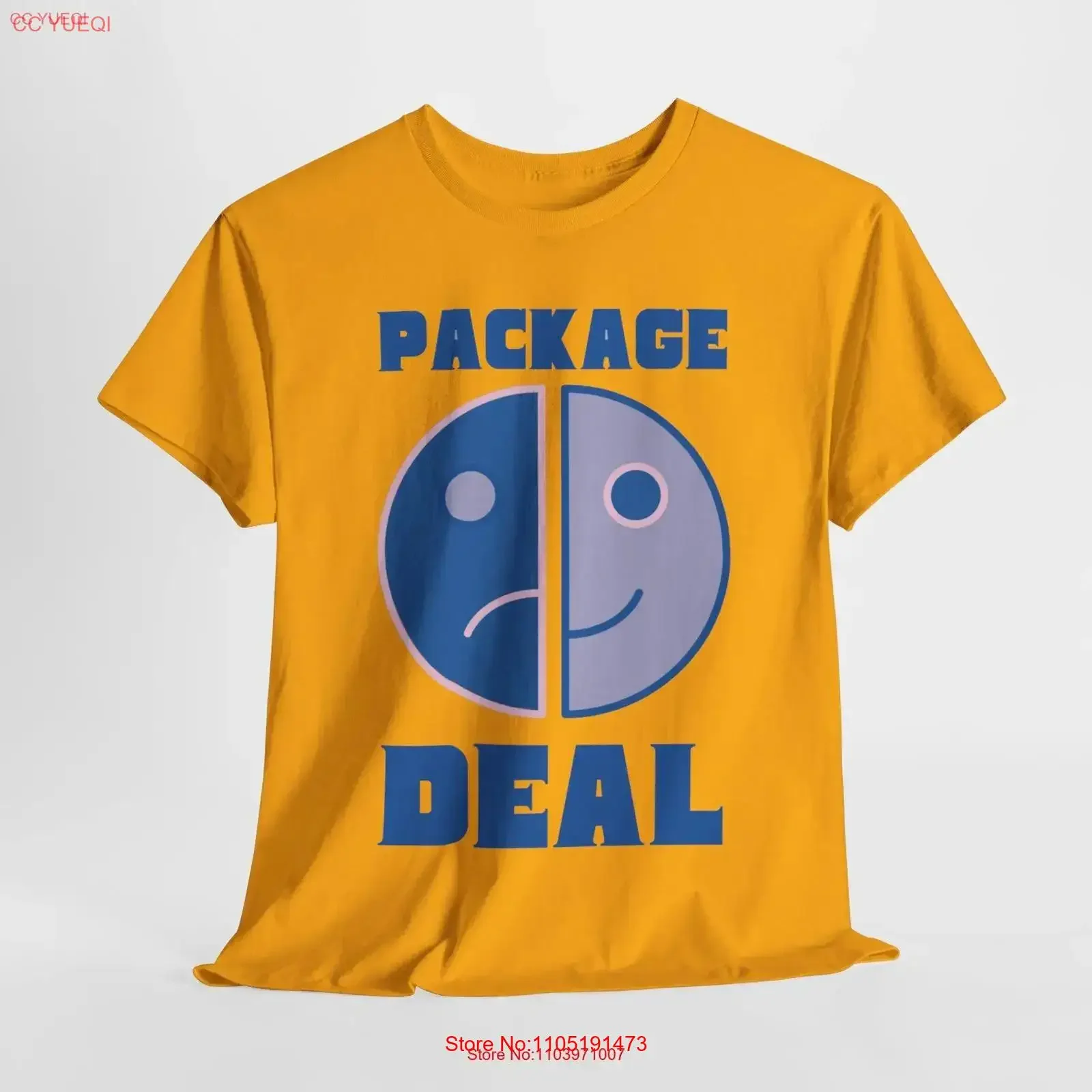 Package Deal T Shirt Bipolar Disorder Awareness Humor vintage Washed Unisex designer clothes Comfortable graphic Casual