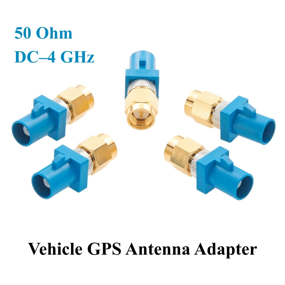 FAKRA Z Male to SMA Male Adapter 50 Ohm Automotive RF Coaxial Vehicle Antenna Connector for GPS GNSS 4G LTE Telematics Satellite