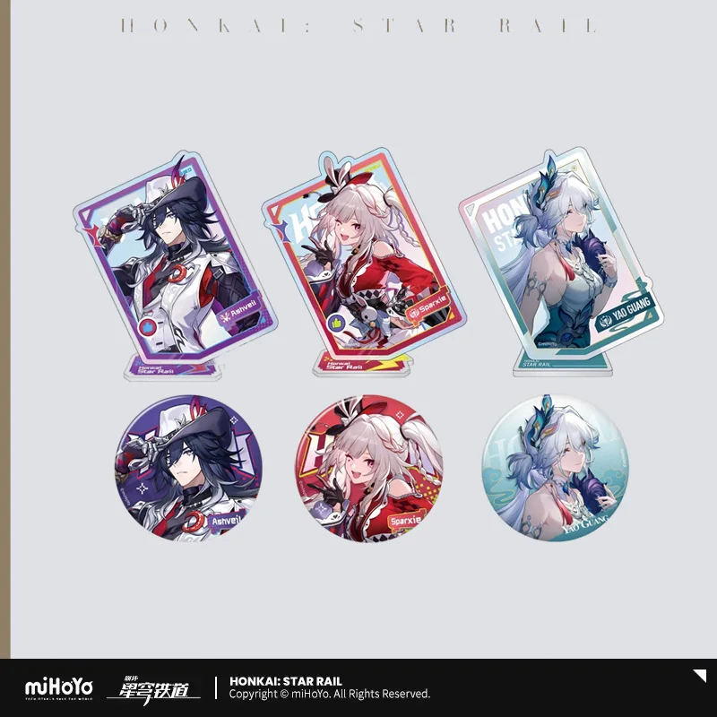 Presale Sunsyea Honkai Star Rail Official Merch miHoYo Original Authentic XJLX Series Acrylic Stand Badge Sparxie Ashveil